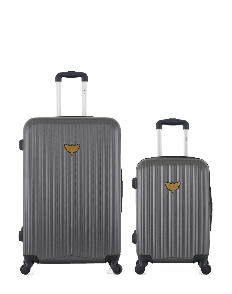 LPB LUGGAGE – 2er-Pack – Großer Koffer und Handgepäck AGATA