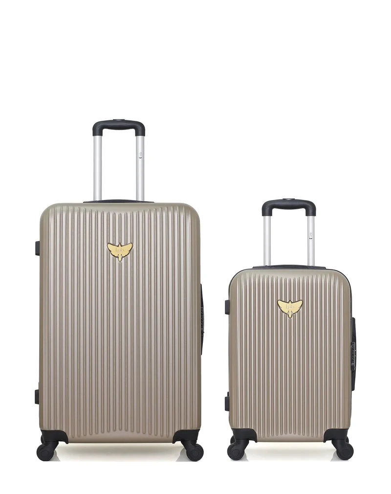 LPB LUGGAGE – 2er-Pack – Großer Koffer und Handgepäck AGATA
