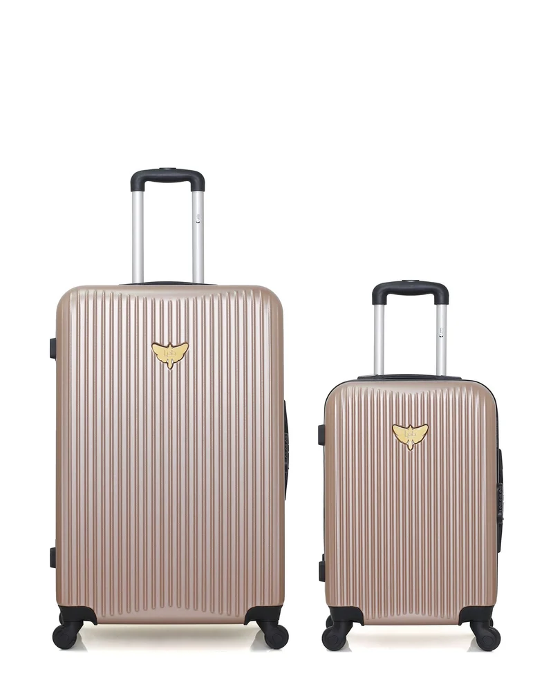 LPB LUGGAGE – 2er-Pack – Großer Koffer und Handgepäck AGATA