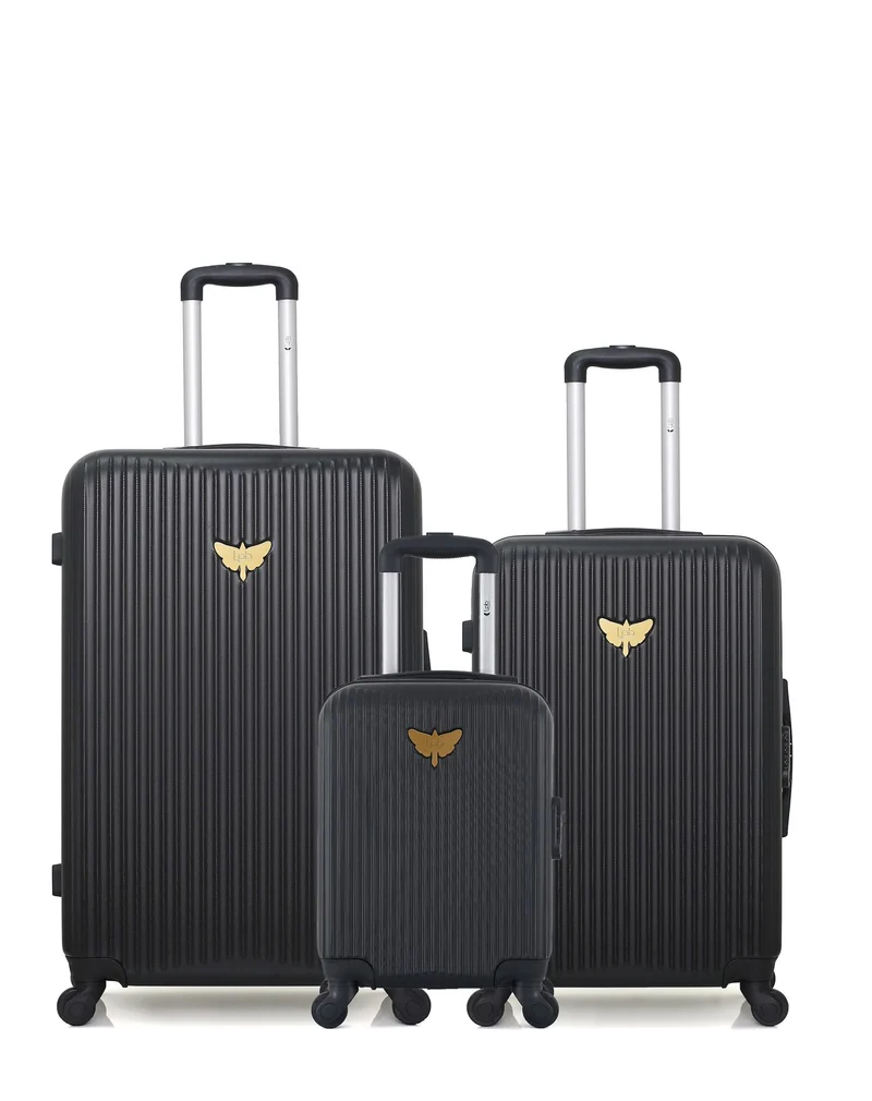 LPB LUGGAGE – 3er-Pack – Großer Koffer, mittelgroßer Koffer und Handgepäck XXX AGATA