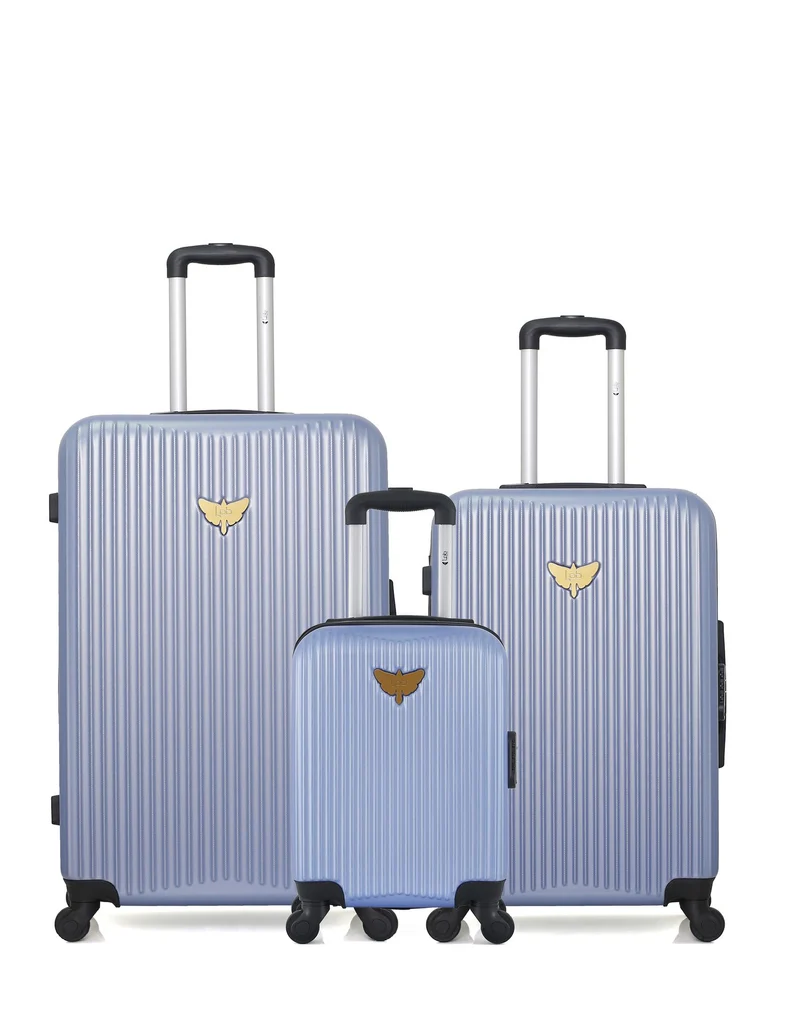 LPB LUGGAGE – 3er-Pack – Großer Koffer, mittelgroßer Koffer und Handgepäck XXX AGATA