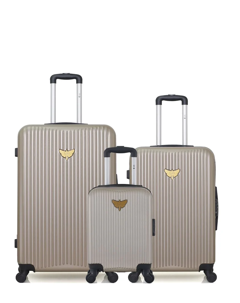 LPB LUGGAGE – 3er-Pack – Großer Koffer, mittelgroßer Koffer und Handgepäck XXX AGATA