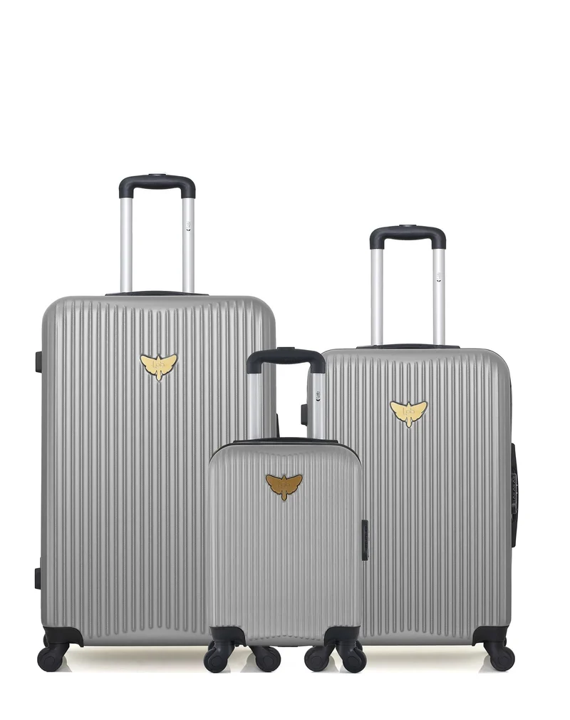 LPB LUGGAGE – 3er-Pack – Großer Koffer, mittelgroßer Koffer und Handgepäck XXX AGATA