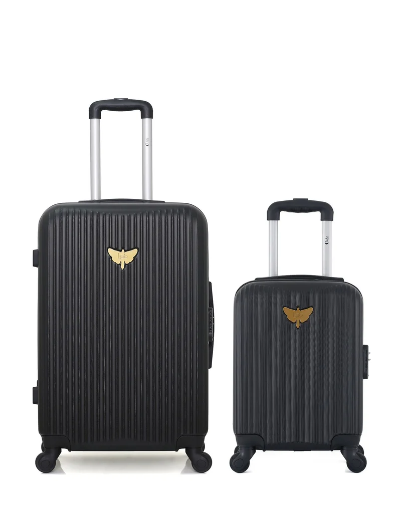 LPB LUGGAGE – 2er-Pack – Mittelgroßer Koffer und Handgepäck XXS AGATA