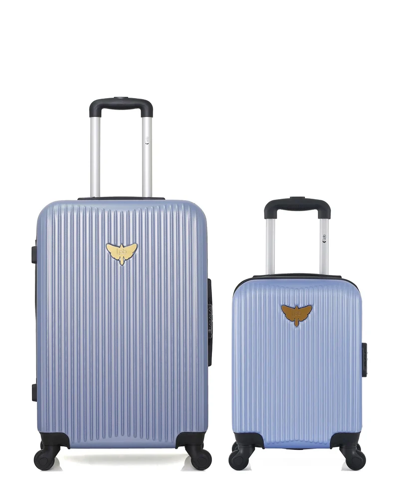 LPB LUGGAGE – 2er-Pack – Mittelgroßer Koffer und Handgepäck XXS AGATA