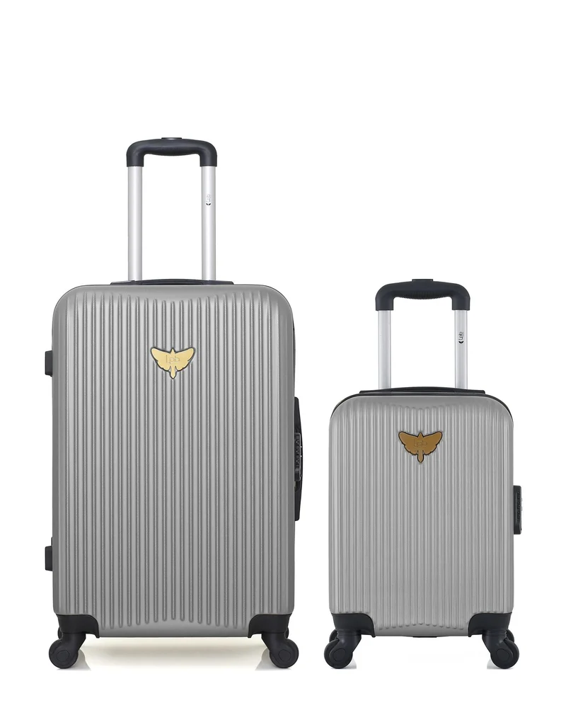LPB LUGGAGE – 2er-Pack – Mittelgroßer Koffer und Handgepäck XXS AGATA