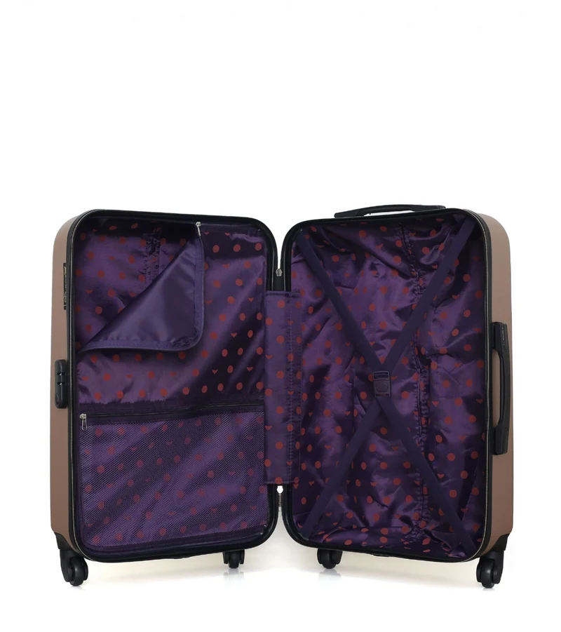 LPB LUGGAGE – 2er-Pack – Mittelgroßer Koffer und Handgepäck XXS AGATA