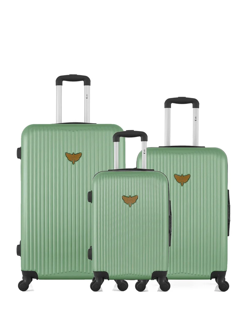 LPB LUGGAGE – 3er-Pack – Großer Koffer, mittelgroßer Koffer und Handgepäck AGATA