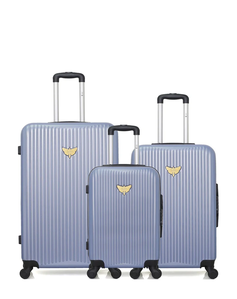 LPB LUGGAGE – 3er-Pack – Großer Koffer, mittelgroßer Koffer und Handgepäck AGATA