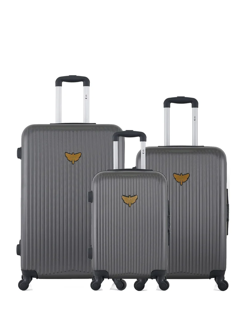 LPB LUGGAGE – 3er-Pack – Großer Koffer, mittelgroßer Koffer und Handgepäck AGATA