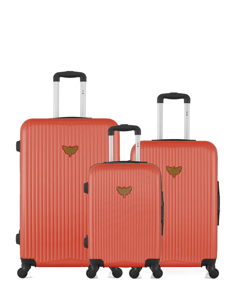 LPB LUGGAGE – 3er-Pack – Großer Koffer, mittelgroßer Koffer und Handgepäck AGATA