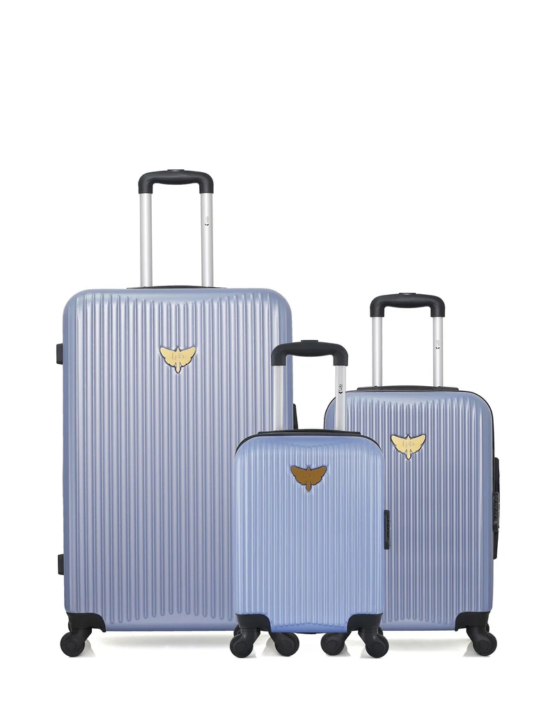 LPB LUGGAGE – 3er-Pack – Großer Koffer, Handgepäck und Handgepäck XXS AGATA