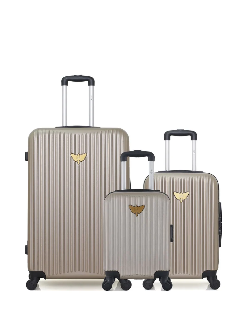 LPB LUGGAGE – 3er-Pack – Großer Koffer, Handgepäck und Handgepäck XXS AGATA