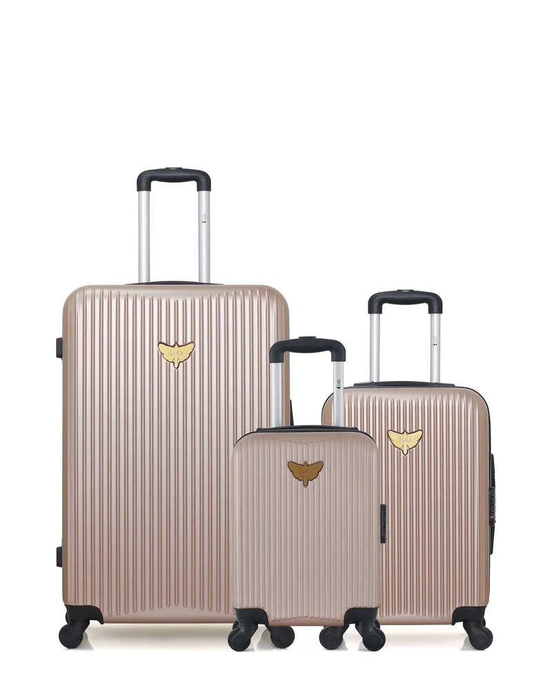 LPB LUGGAGE – 3er-Pack – Großer Koffer, Handgepäck und Handgepäck XXS AGATA