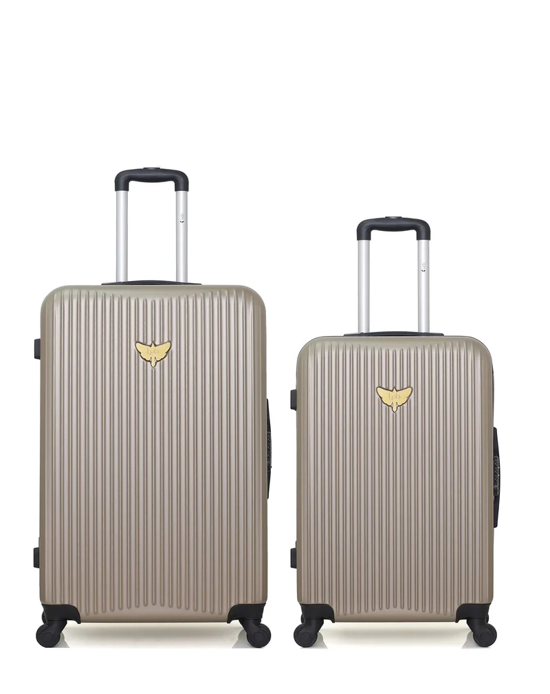 LPB LUGGAGE – 2er-Pack – Großer Koffer und mittelgroßer Koffer AGATA