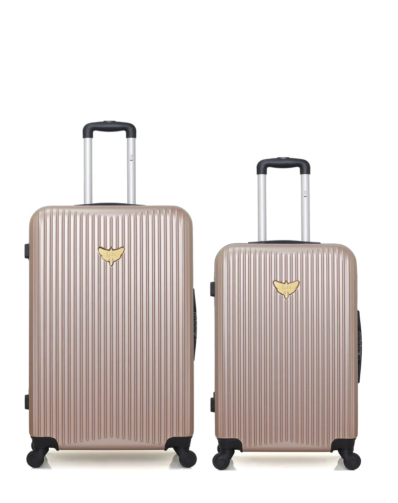 LPB LUGGAGE – 2er-Pack – Großer Koffer und mittelgroßer Koffer AGATA