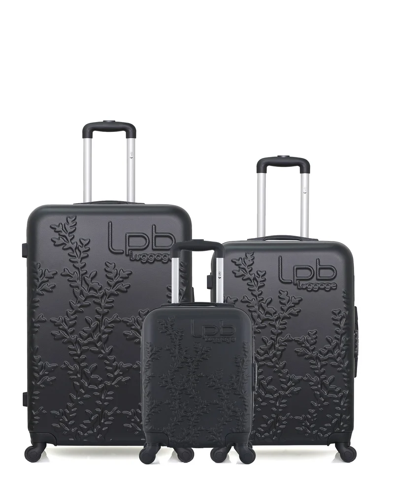 LPB LUGGAGE – 3er-Pack – Großer Koffer, mittelgroßer Koffer und Handgepäck XXS NAIS