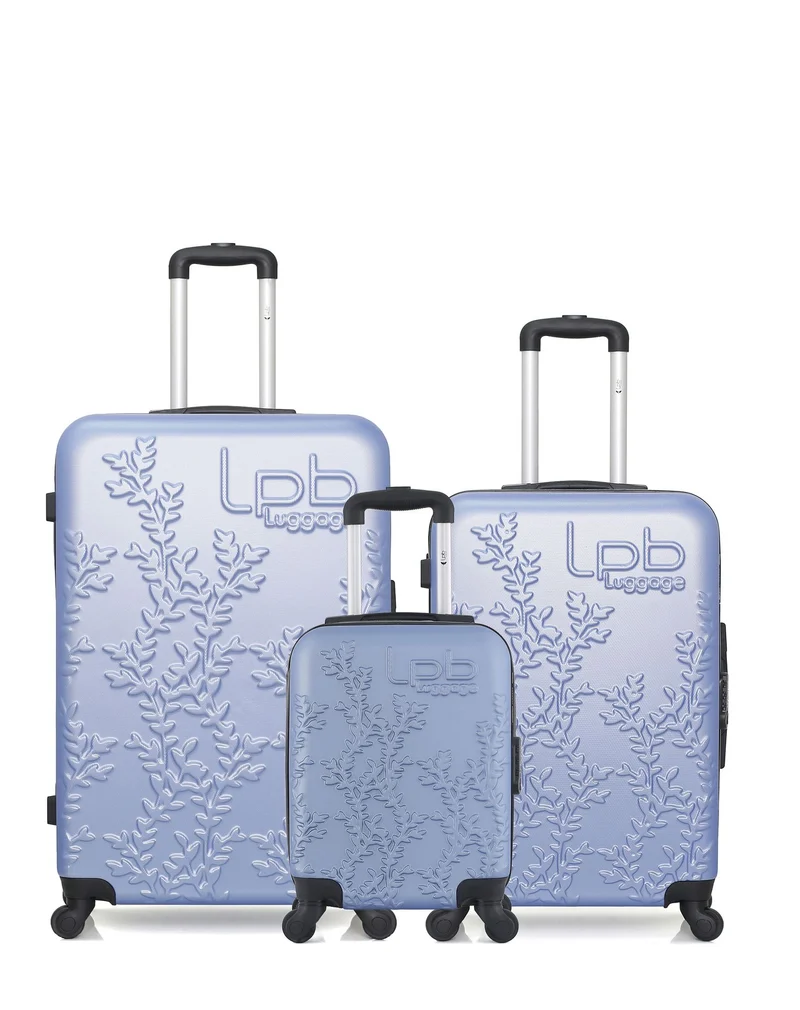 LPB LUGGAGE – 3er-Pack – Großer Koffer, mittelgroßer Koffer und Handgepäck XXS NAIS
