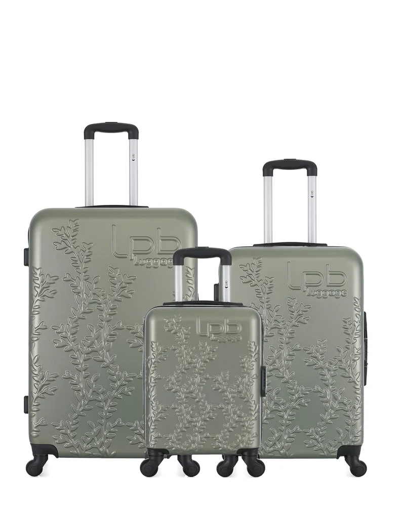 LPB LUGGAGE – 3er-Pack – Großer Koffer, mittelgroßer Koffer und Handgepäck XXS NAIS