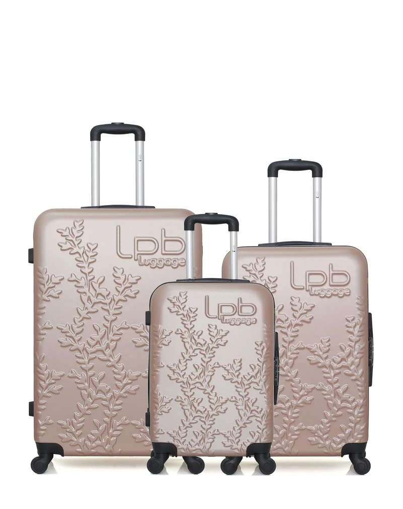 LPB LUGGAGE – 3er-Pack – Großer Koffer, mittelgroßer Koffer und Handgepäck NAIS