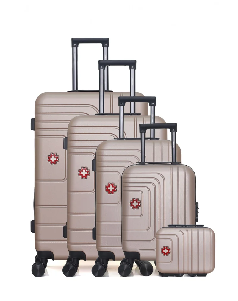 SWISS KOPPER – 5er-Set: Hartschalenkoffer RUTI-U