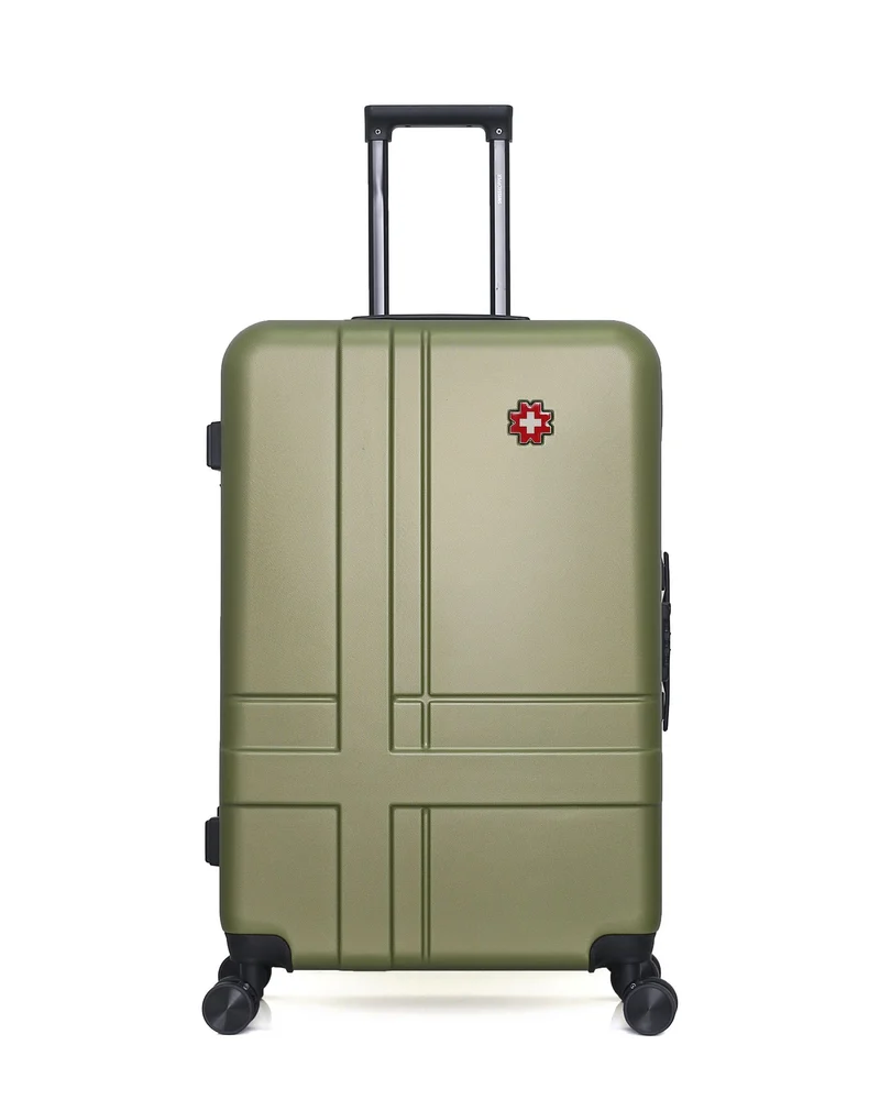 SWISS KOPPER – 4er-Pack – Großer Koffer, mittelgroßer Koffer, Handgepäck XXS und Kosmetikkoffer USTER