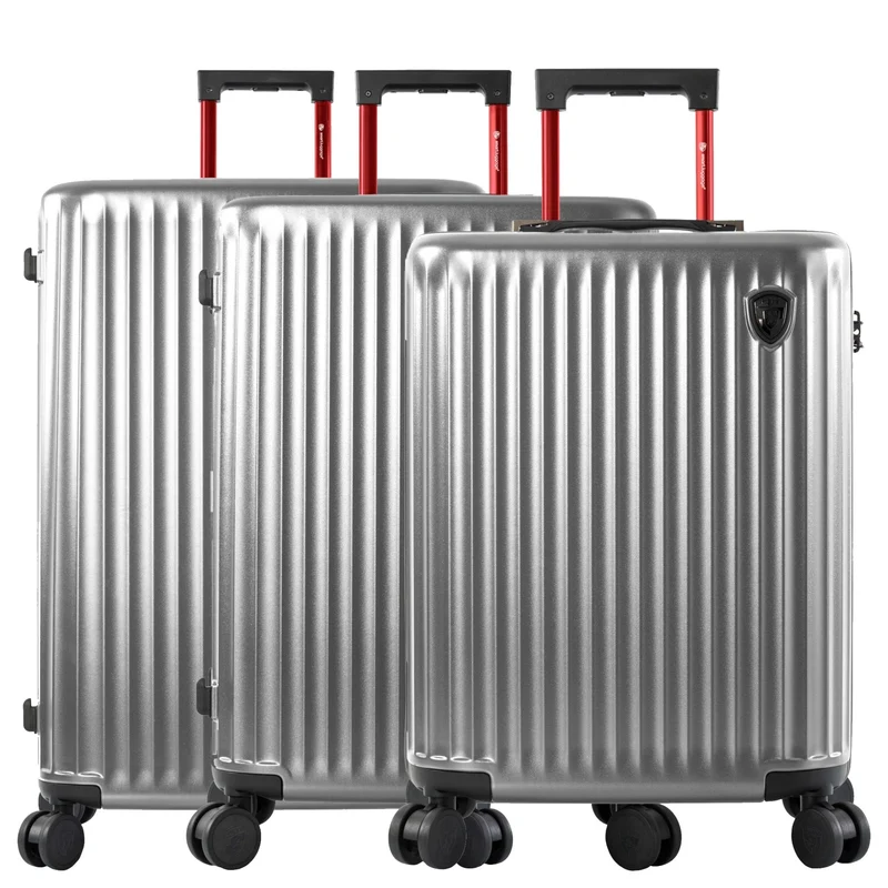 Heys SmartLuggage - 4-Rollen-Trolley Set 3tlg. L/M/S (silver)