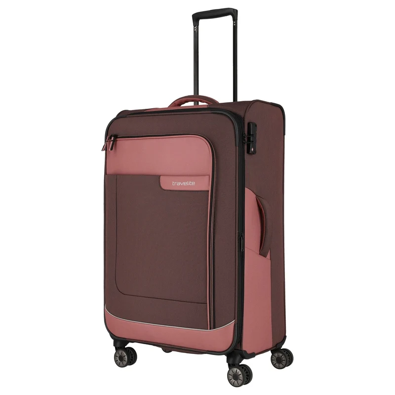 Travelite Viia - 4-Rollen-Trolley L 77 cm erw. (Frühlingsrose)