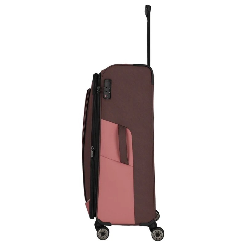 Travelite Viia - 4-Rollen-Trolley L 77 cm erw. (Frühlingsrose)