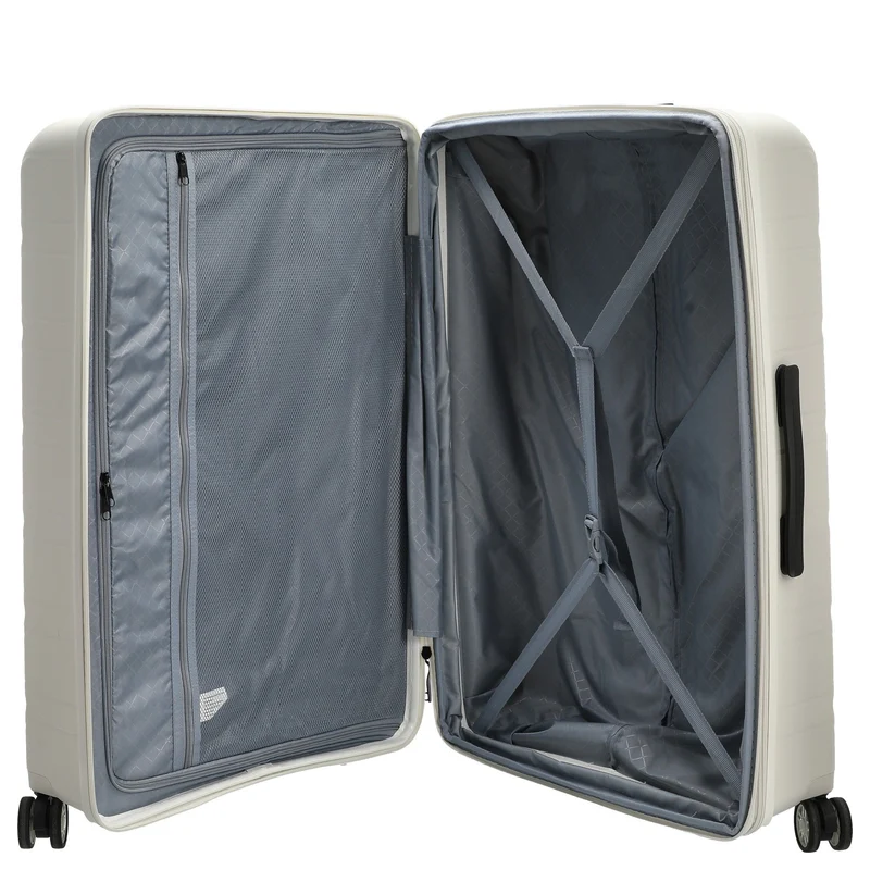 D&N Travel Line 4700+ - 4-Rollen-Trolley L 78 cm erw. (cream white)