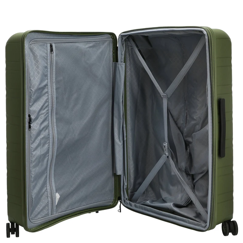 D&N Travel Line 4700+ - 4-Rollen-Trolley L 78 cm erw. (olive green)
