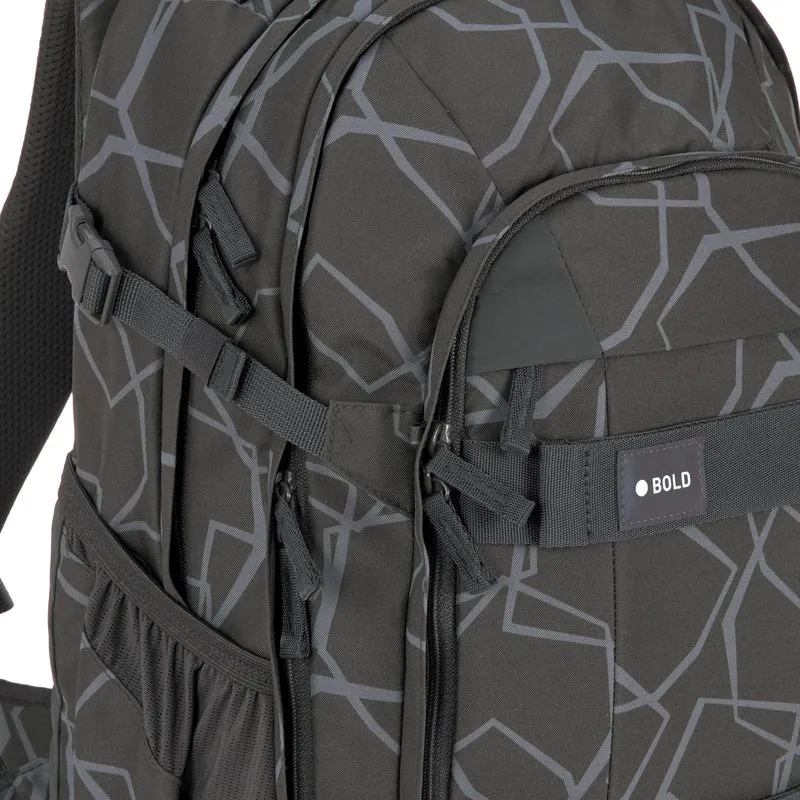 Lässig Bold Origin - Schulrucksack 46.5 cm (Edges Grey)