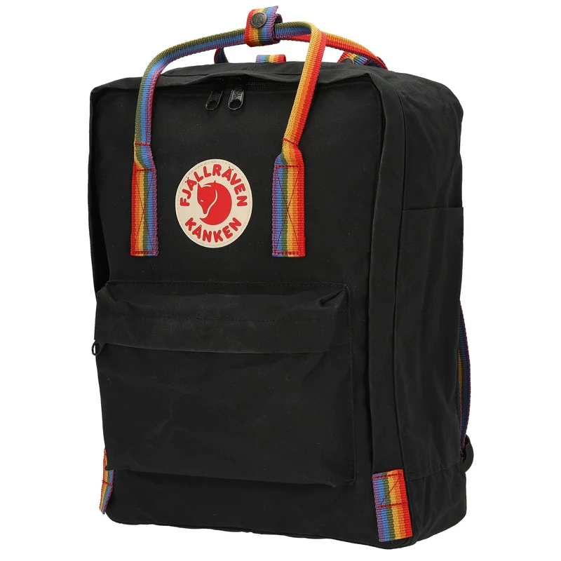 Fjällräven Kånken Rainbow - Rucksack 38 cm (black-rainbow pattern)