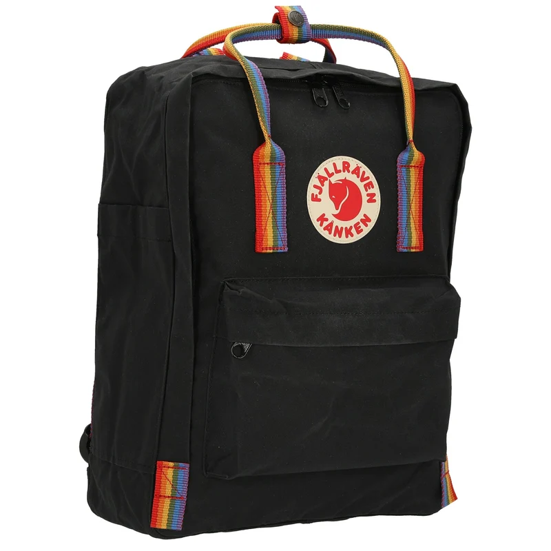 Fjällräven Kånken Rainbow - Rucksack 38 cm (black-rainbow pattern)