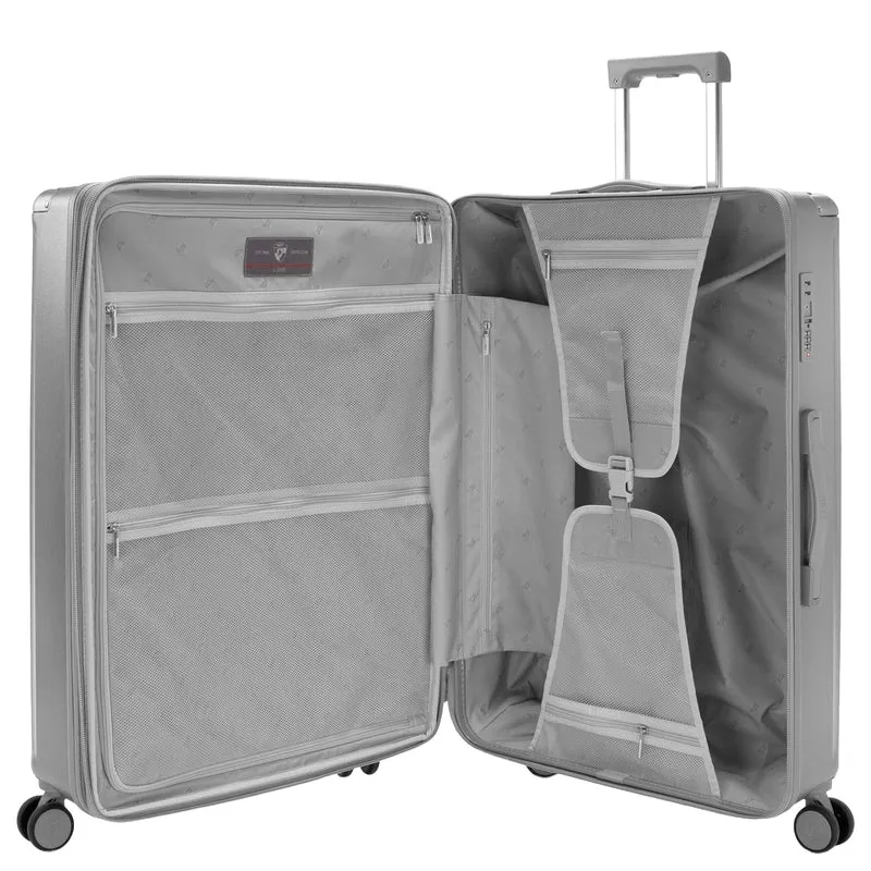 Heys Luxe - 4-Rollen-Trolley L 76 cm erw. (silver)