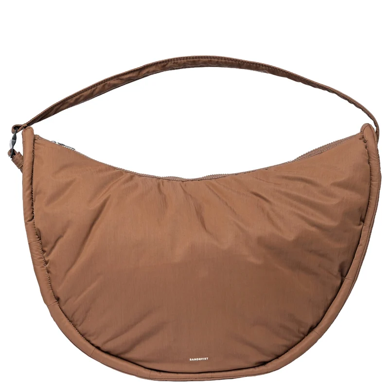 Sandqvist Curve Half Moon Bag L - Umhängetasche 42 cm (dark taupe)