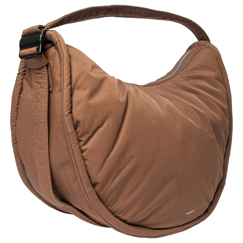 Sandqvist Curve Half Moon Bag L - Umhängetasche 42 cm (dark taupe)