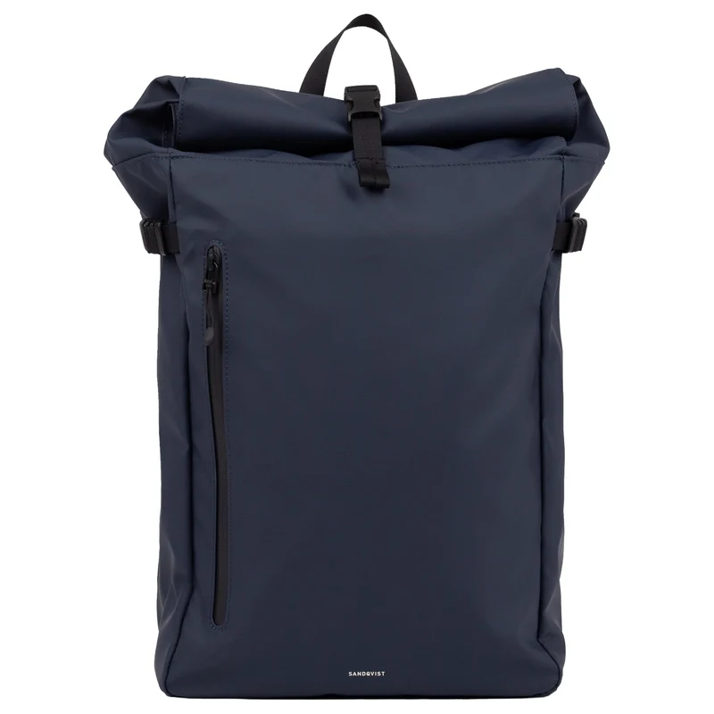 Sandqvist Stream Slim Rolltop - Rucksack 16" 65 cm (navy)