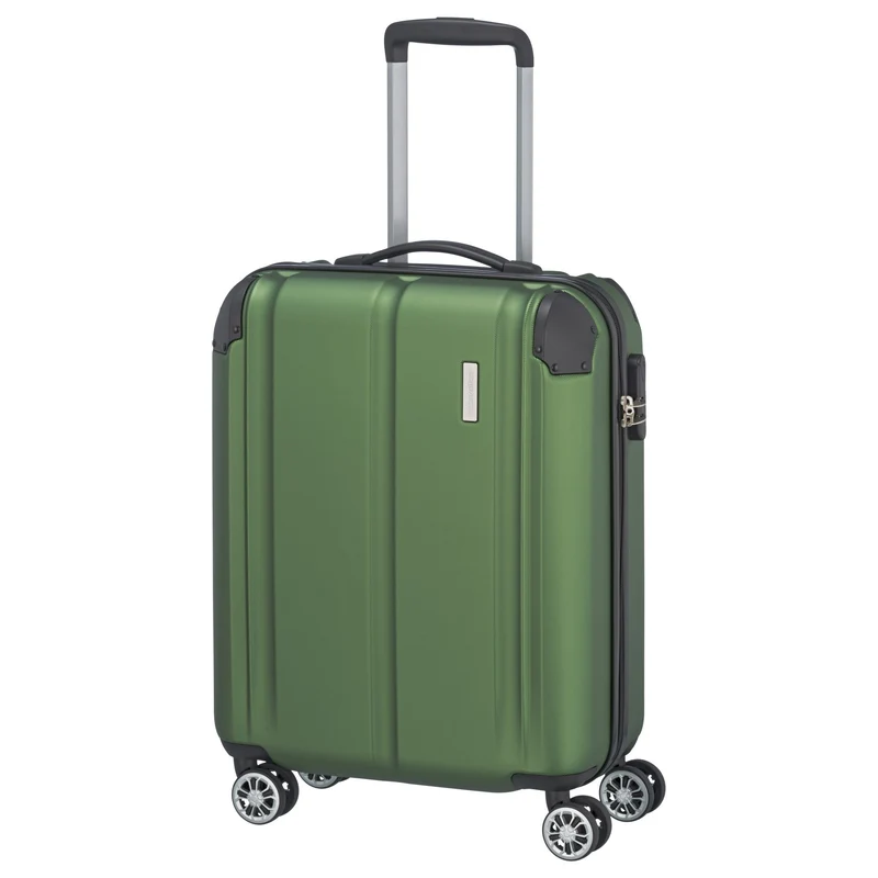 Travelite City - 4-Rollen-Kabinentrolley S 55 cm (green)