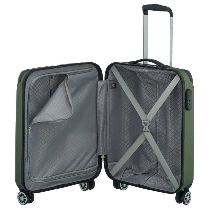 Travelite City - 4-Rollen-Kabinentrolley S 55 cm (green)