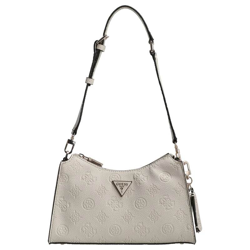 Guess Cresidia II Top Zip - Schultertasche 27 cm (bone logo)