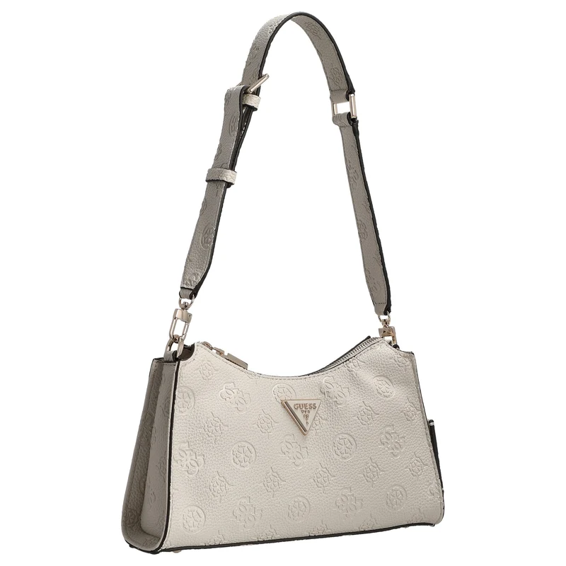Guess Cresidia II Top Zip - Schultertasche 27 cm (bone logo)
