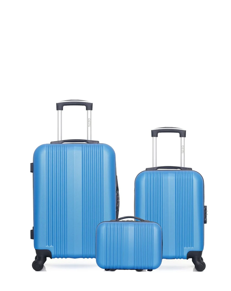 HERO - 3er-Pack - Handgepäck, Handgepäck XXS und Kosmetikkoffer LIPARI
