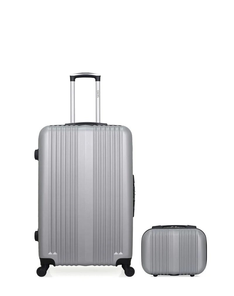 HERO – 2er-Pack – Großer Koffer und Kosmetikkoffer LIPARI