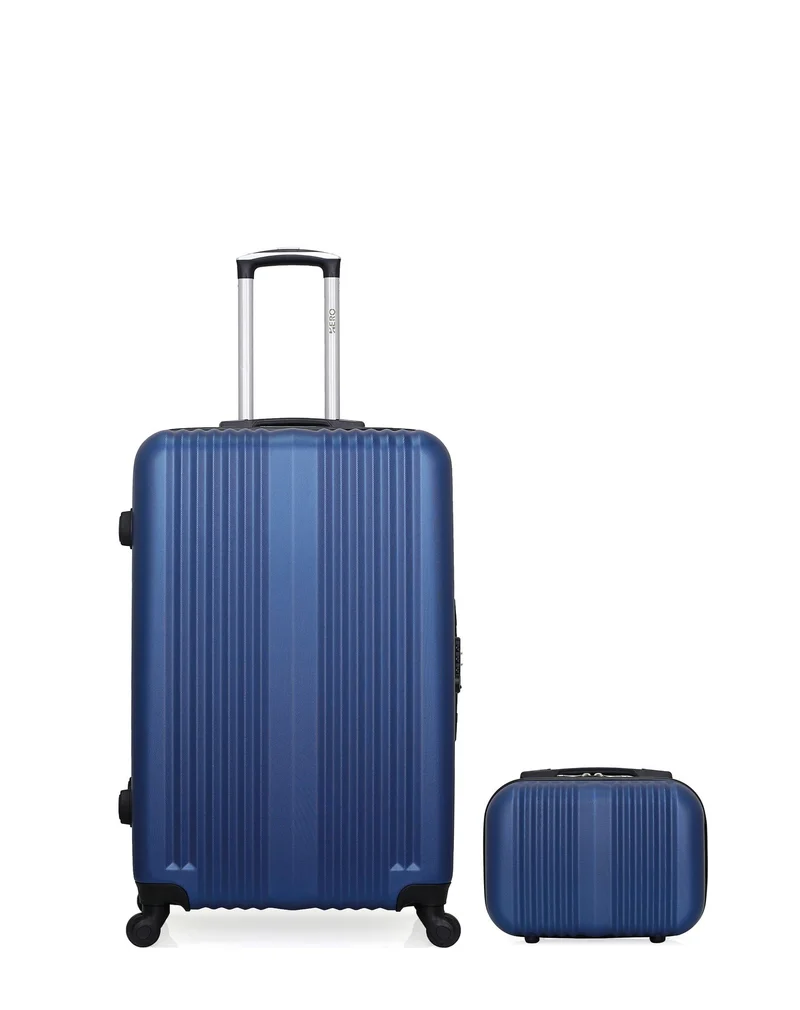 HERO – 2er-Pack – Großer Koffer und Kosmetikkoffer LIPARI