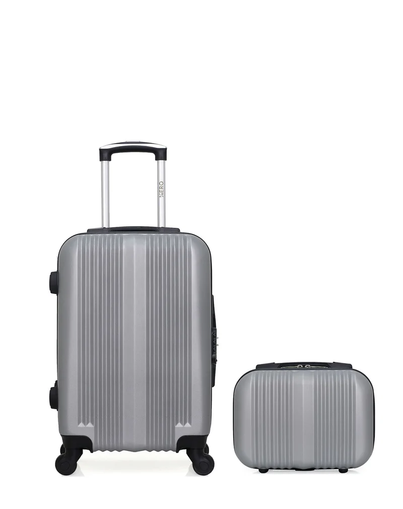 HERO – 2er-Pack – Handgepäck und Kosmetikkoffer LIPARI