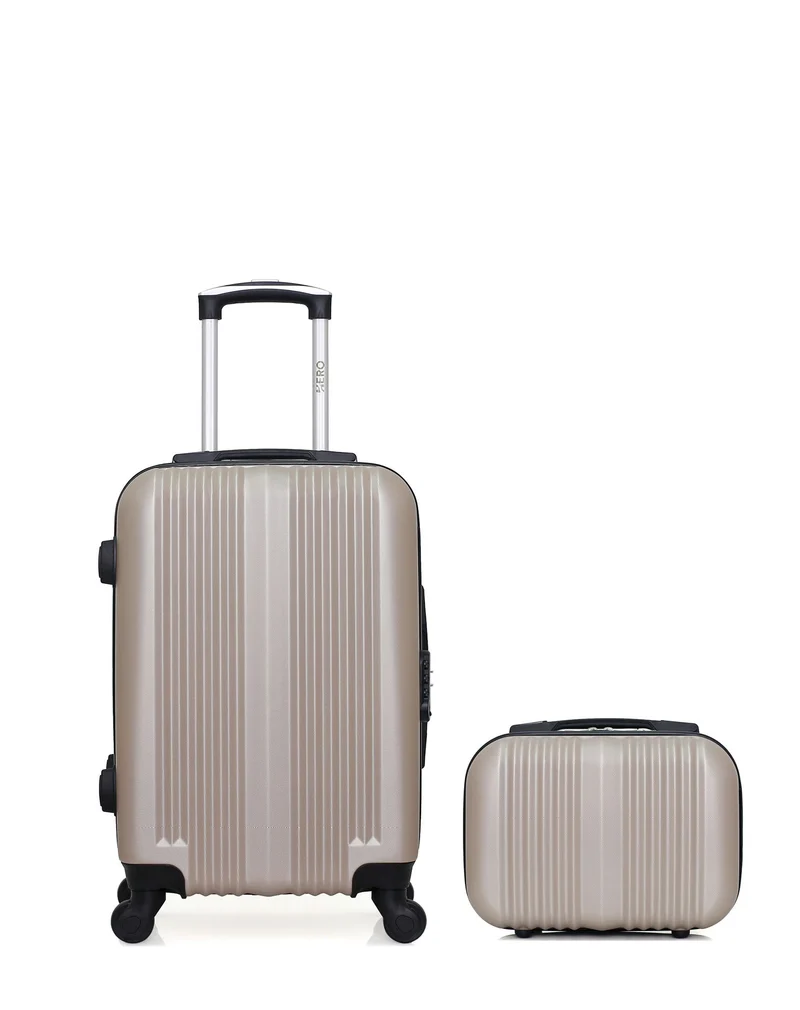 HERO – 2er-Pack – Handgepäck und Kosmetikkoffer LIPARI