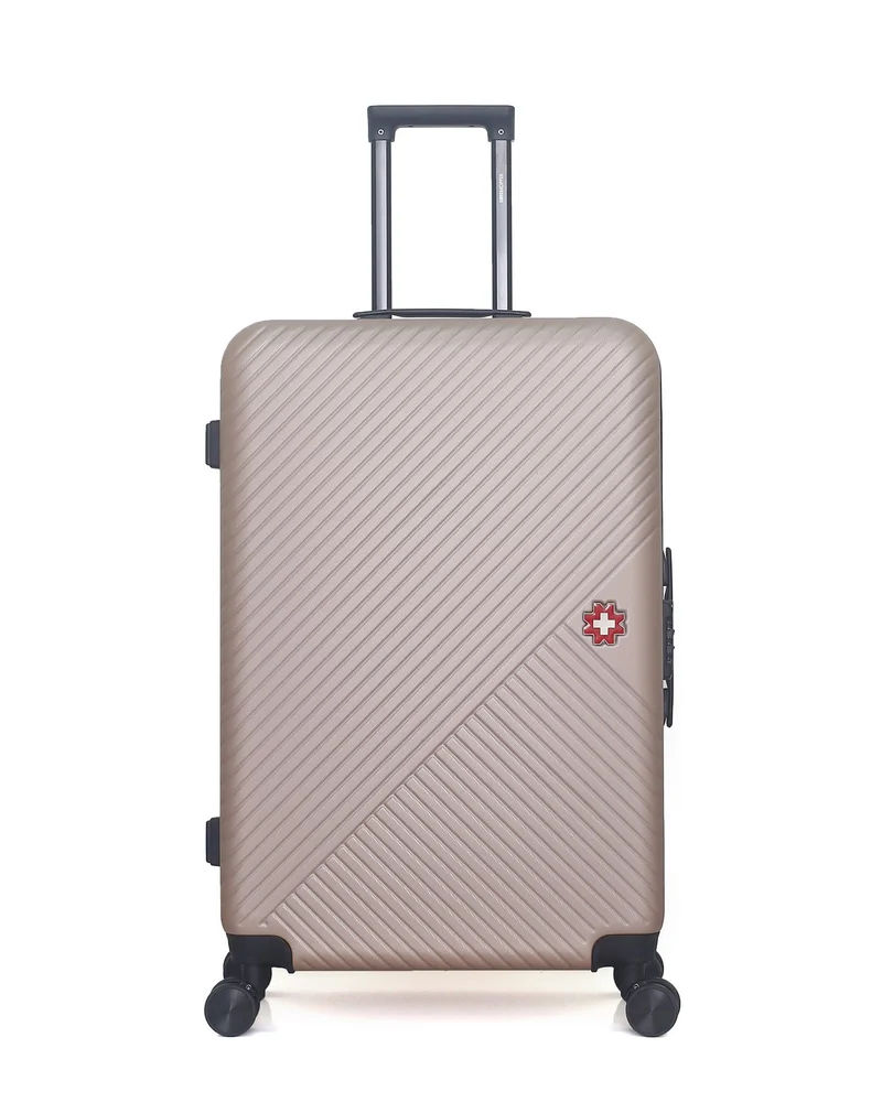 SWISS KOPPER – 4er-Pack – Großer Koffer, mittelgroßer Koffer, Handgepäck und Kosmetikkoffer SPIEZ