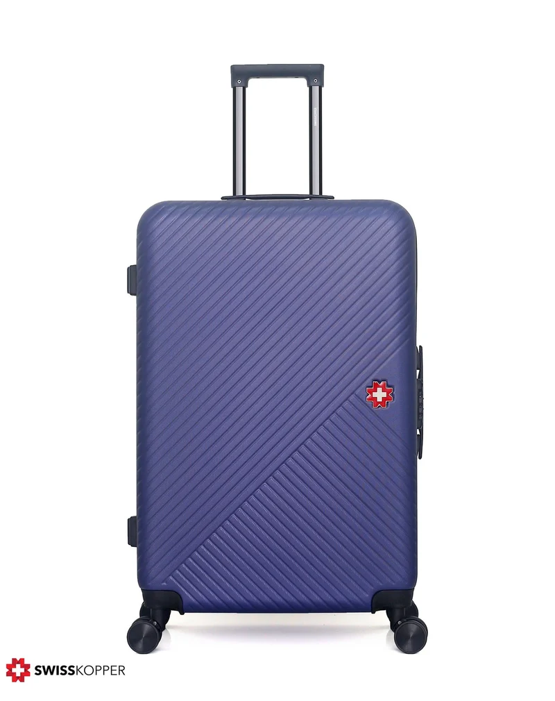 SWISS KOPPER – 3er-Pack – Großer Koffer, mittelgroßer Koffer und Kosmetikkoffer SPIEZ