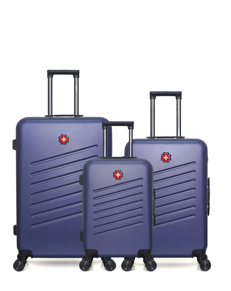SWISS KOPPER – 3er-Pack – Großer Koffer, mittelgroßer Koffer und Handgepäck ZURICH